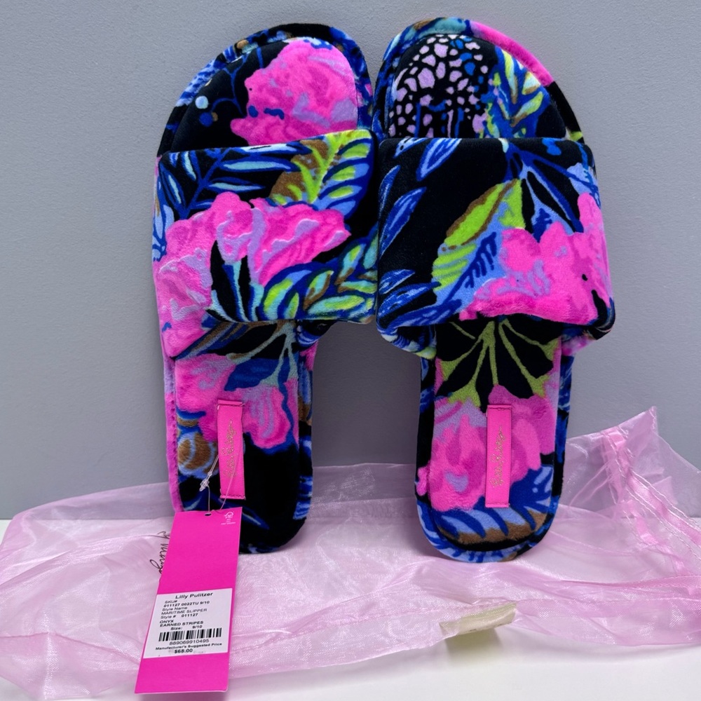 Lilly Pulitzer slippers 9-10, NWT